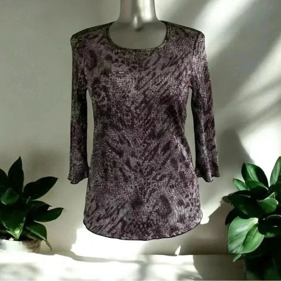 ✅💎➖petiteWomen’s Vintage  Shimmer Top - Picture 1 of 9